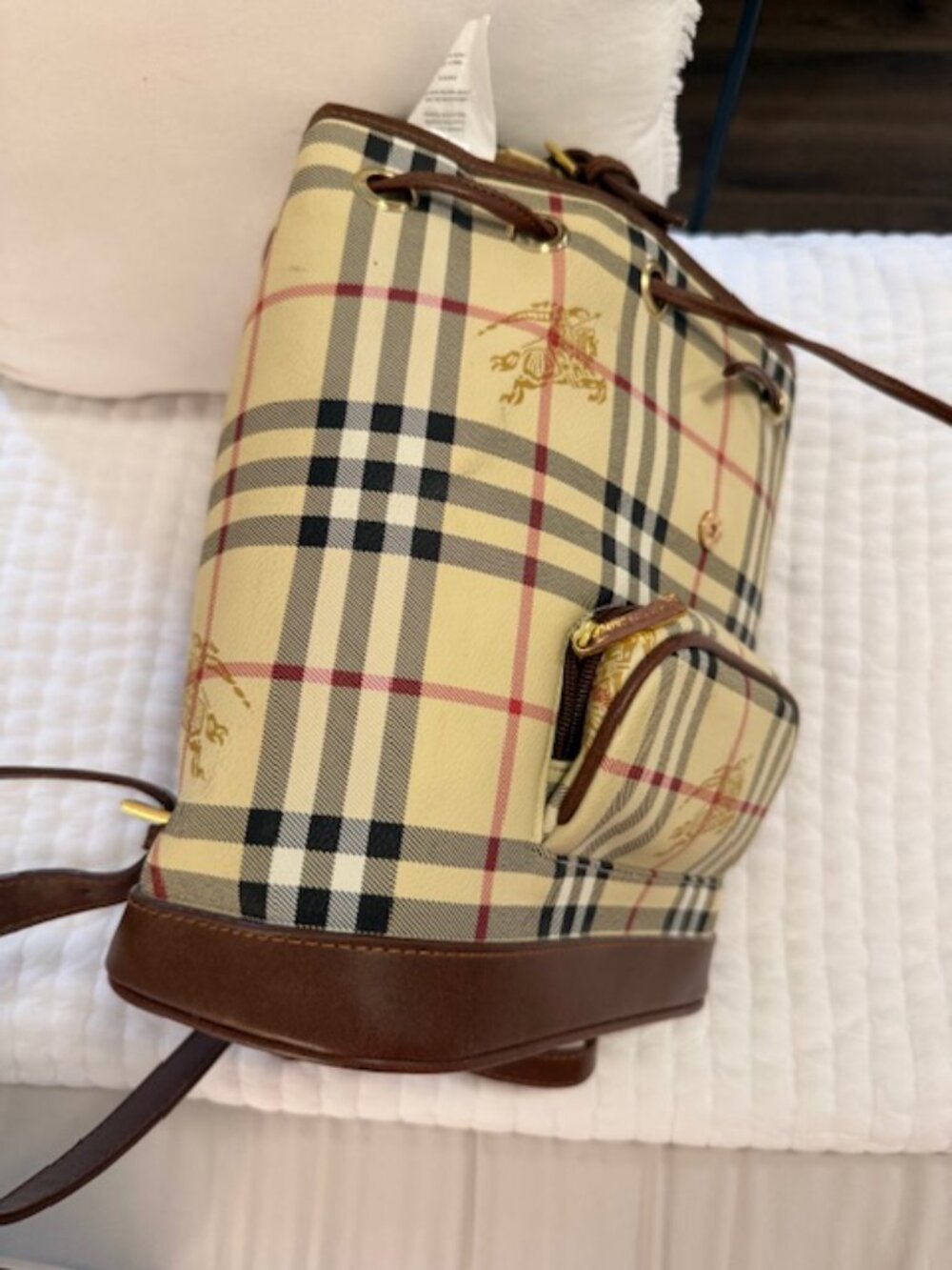 Vintage Burberry Haymarket Check backpack - Picture 4 of 5